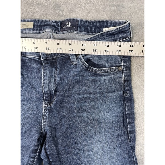 Adriano Goldschmied Jeans Womens 27 Blue Denim Prima Mid Rise Cigarette Skinny - Picture 3 of 9